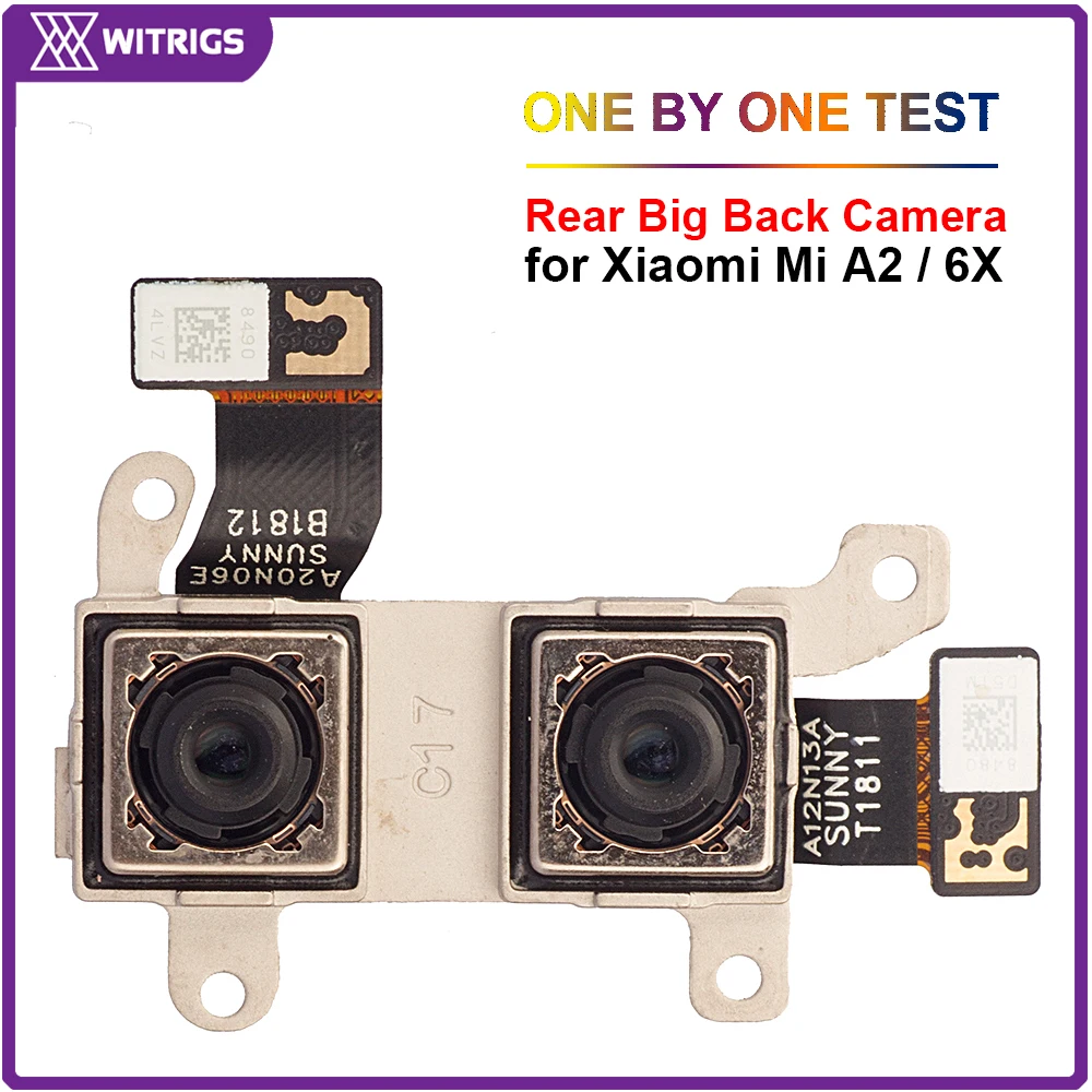 

Witrigs Rear Camera for Xiaomi Mi A2 6X 100% Original Dual Back Camera