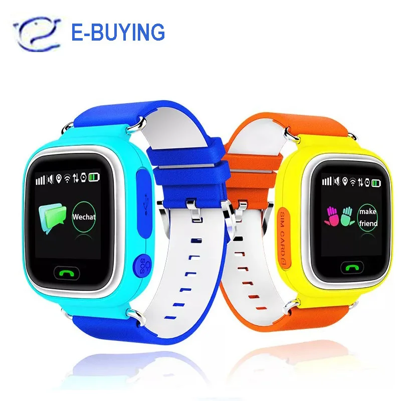 2016 сенсорный экран Q90 Смарт наручные Часы SOS Вызова Расположение Finder локатор GPS Малыш Сейф Анти Потерянный Монитор ПК Q50 Q60 Q80