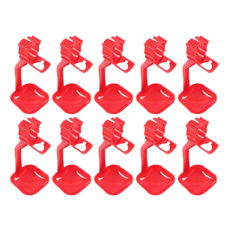 10 шт. птицы Курица Утка птицы Висячие питьевой воды поилка Фидер W/чашка