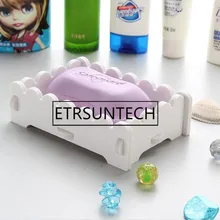 100 шт. полезные Ванная комната искусственного дерева деревянная мыльница держатель для хранения мыло коробка для домашнего отель Ванна