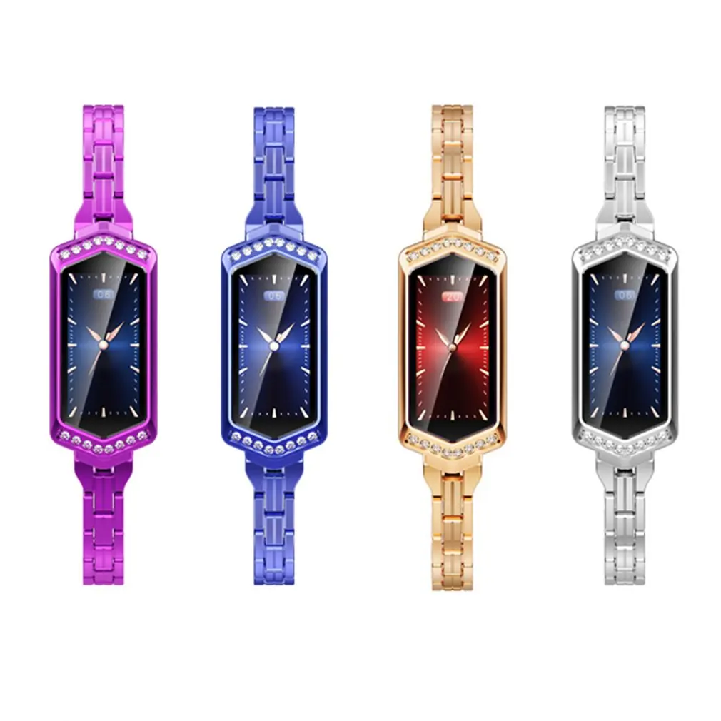 

B78 Female Color Screen Smart Bracelet Heart Rate Sphygmomanometer Step Sleep Physiological Cycle Monitoring Sports Bracelet