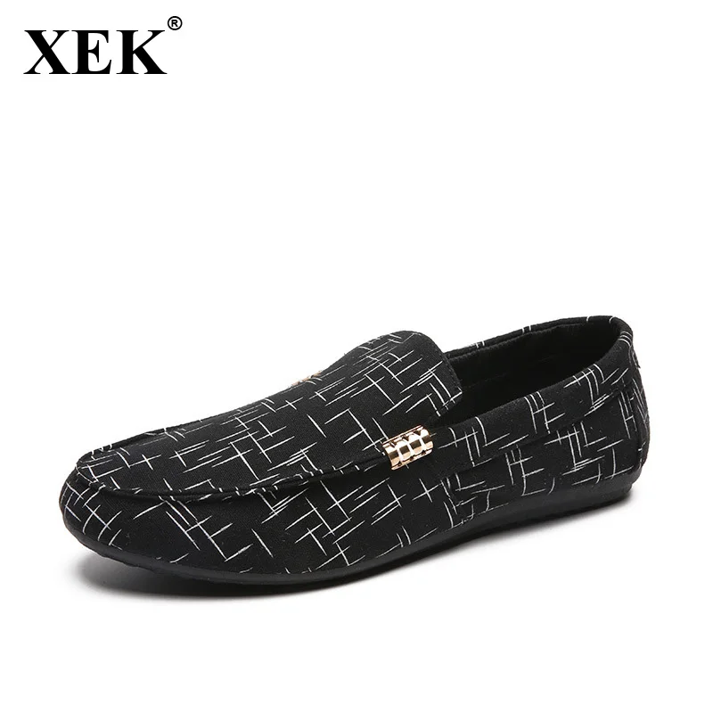 XEK/Летняя мужская парусиновая обувь; эспадрильи; Мужская прогулочная обувь; дышащие кроссовки без застежки; мужская обувь на плоской