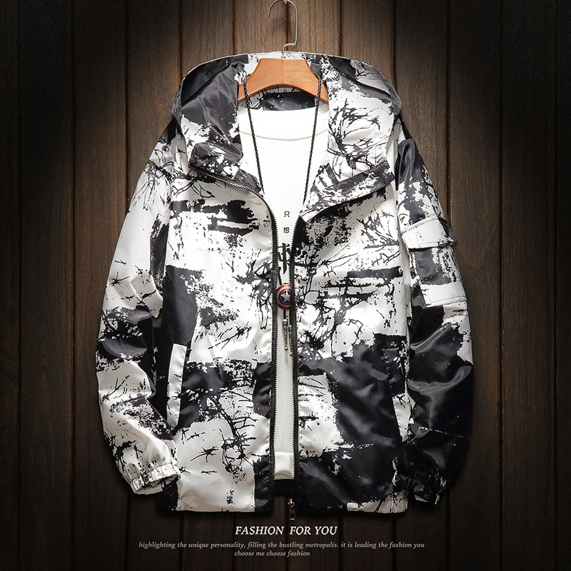 

Chinese Style Print 2019 Spring Summer Jacket Lightweight Thin