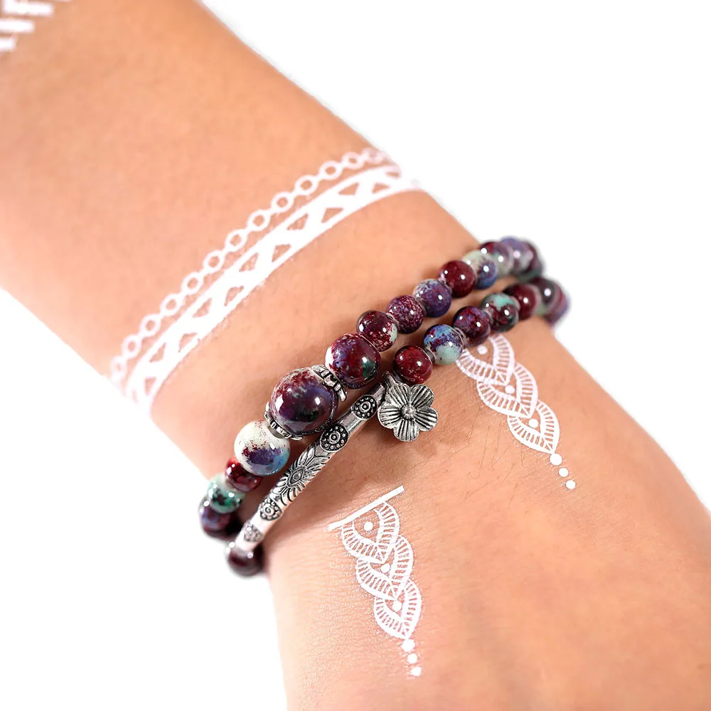 IPARAM jewelry wholesale women's bracelets charms ceramic bracelete and