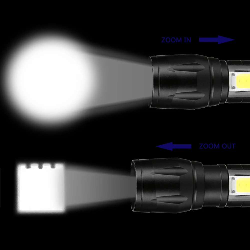 Sanyi USB подсветка удобный мощный фонарик водонепроницаемый в жизни освещение масштабируемый фонарь Встроенный перезаряжаемый аккумулятор с коробкой