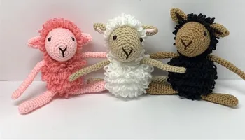 

crochet toys amigurumi handmade rattle lamb model number DXB0013