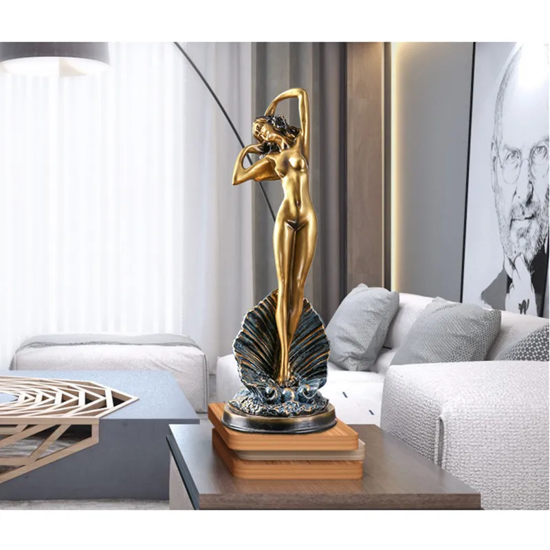 European Mermaid Beauty Characters Creative Home Living Room Wine Cabinet Study Bedroom Soft Decor  - 33042088005