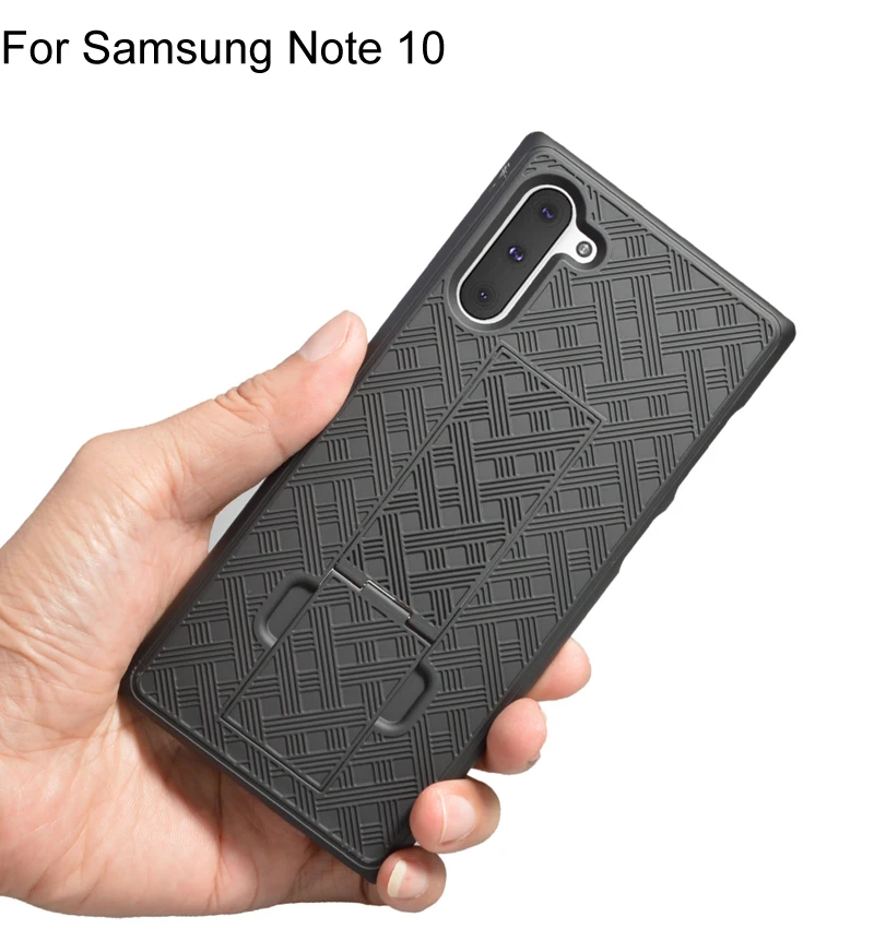 Противоударный защитный чехол для samsung Galaxy Note9 Note 10+ S9 S10 Plus S10 5G Note8 j7 с подставкой, жесткий чехол с зажимом