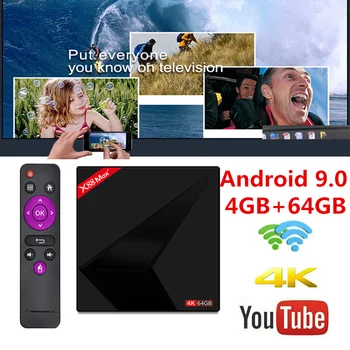 

Android 9.0 TV BOX X88 MAX Plus 4GB RAM 64GB ROM RK3328 Penta-Core 2.4G/5G Dual Wifi X88MAX + Smart HD 4K Media Player