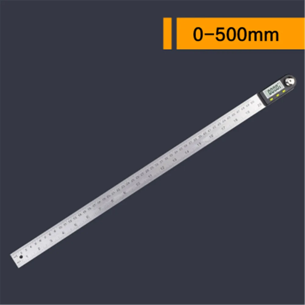 Portable Digital Protractor Angle Finder 0-200mm//7Inches Goniometer Ruler 2-in-1