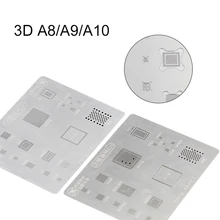 UANME Mi jing 3D BGA Reballing Stencil dedicate kit for A8 6G 6P A9 6S 6SP A10 7 7P A11 8 8P A12 XS/XR  XSMaX