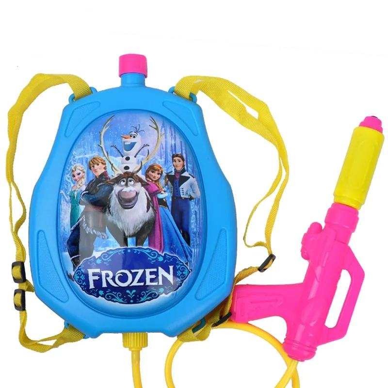 Durable Plastic Toys Minions Backpack Water Gun Inflatable Pressure Gun