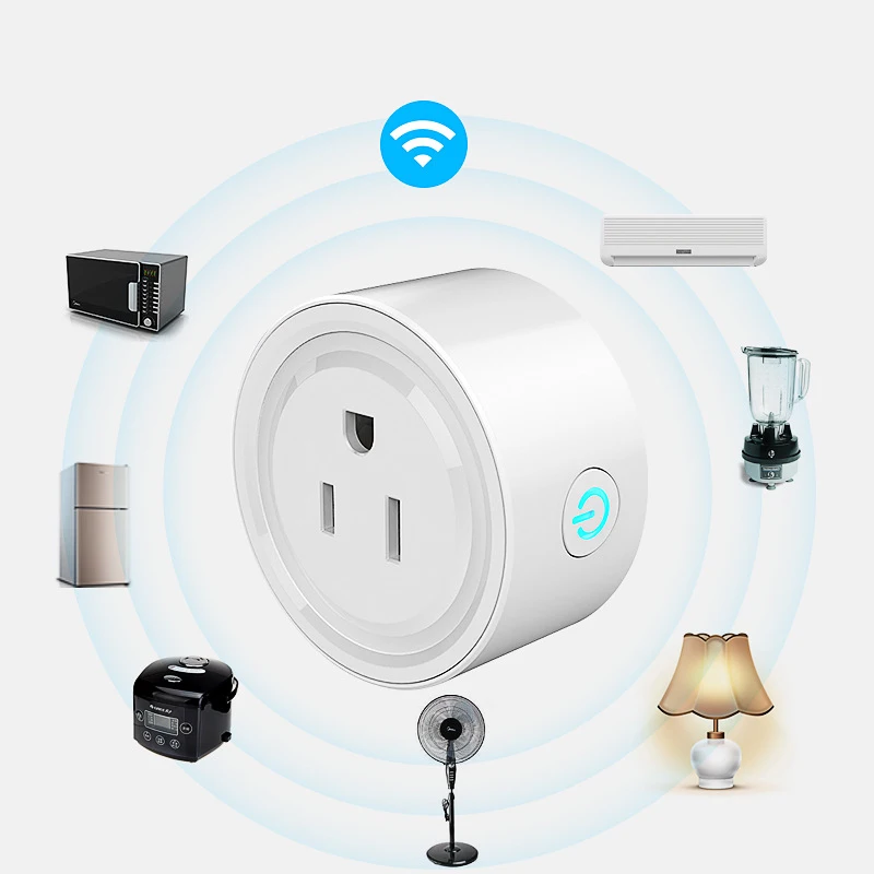 

1Pc 2018 Wireless Convenient Wifi Smart Plug US Plug Smart Timing Socket Outlet Control Function Plug For Smart Home Automation