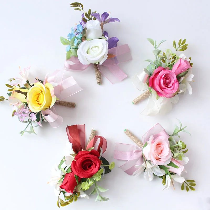 boutonniere groom wedding brooch pins  (4)
