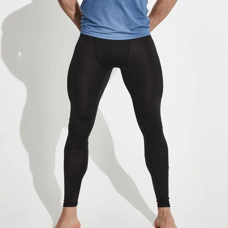 Леггинсы для бега, мужские компрессионные штаны, колготки для мужчин, для фитнеса, тренировок, зимней спортивной одежды для спортзала, спандекс, Леггинсы для йоги, баскетбольные колготки - Цвет: G107 Black