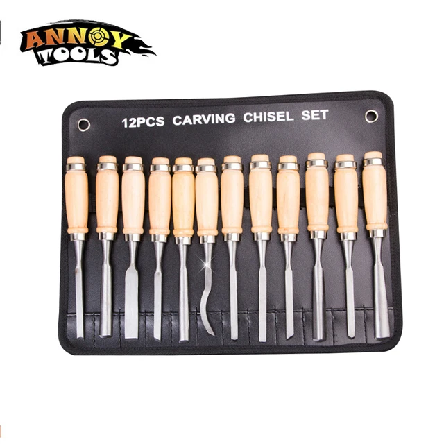 

12pcs/Set Wood Carving Chisels Knife Wood Carving Hand Chisel Tool Set Carpenters Woodworking Carving Chisel Woodworkers Gouges
