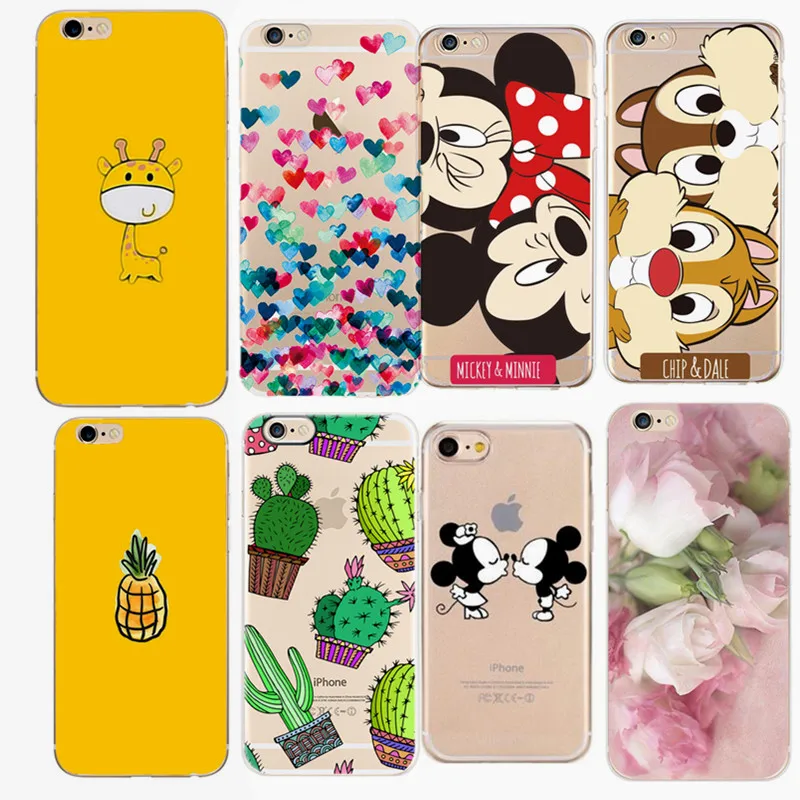 

Cute Cartoon Phone Case For iphone 7 6 6S 8 Plus 5 5S SE Case For iphone X XS Funny Animal Yellow Back Cover Pineapple Capa