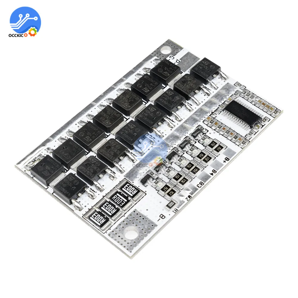 4S 100A BMS 12V 16 8 V 21V li ion Titanate литиевая батарея Защитная плата 18650 баланс заряда модуль