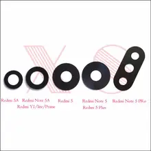 2 шт. задняя камера со стеклянными линзами для Xiaomi Redmi 5 plus 5A Y1 lite prime Redmi Note 5 5A Pro Prime с наклейкой