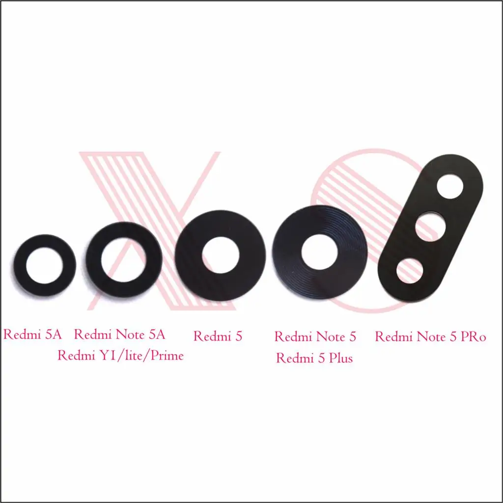 

2pcs rear back camera glass lens for Xiaomi Redmi 5 plus 5A Y1 lite prime Redmi Note 5 5A Pro Prime with sticker
