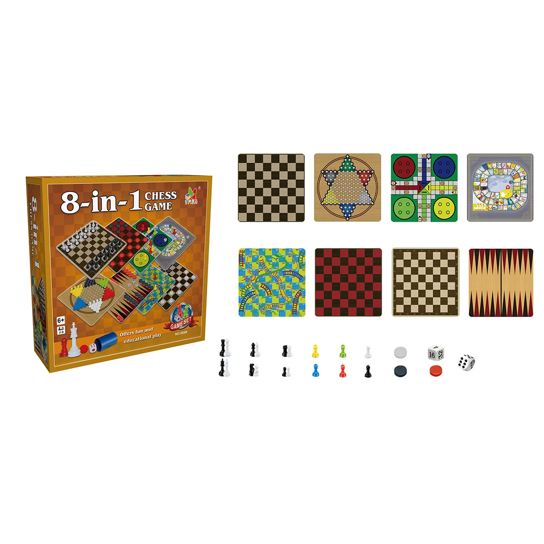 

4-In-1 /8-In-1/13-In-1 Children Chess Game Board Game Toy Set For Kids Learning And Educational