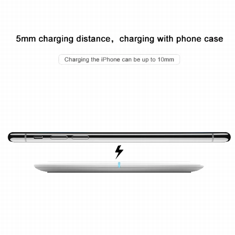 Portefeuille For iPhone Qi Wireless Charger Pad for Apple iPhone X 8 Plus 7 6 S 6S 10 5 5S SE 5C Cordless Charging Receiver Set (7)