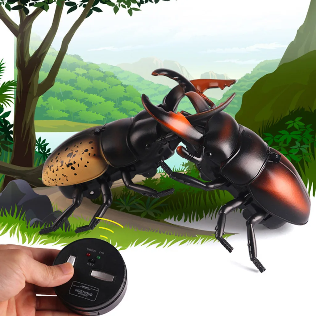 

Intelligent Animal Model Toy Children Tricky Toys Infrared Induction Remote Control Beetle Toy Gift Electric Toy Animal Gift