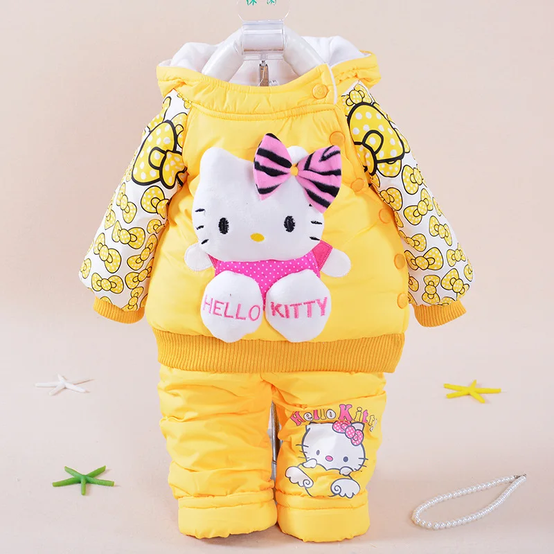 

Retail baby girl clothes newborn autumn & winter toddler infant baby girls suit fashion cartoon long sleeve clothing set
