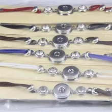 fation 6 шт./лот смешанные цвета Новая мода для женщин мужской кожаный браслет DIY Ювелирные изделия 18 мм Кнопка новая пуговица для кожаного браслета