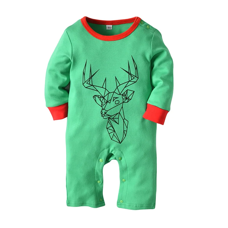 

2019 Baby Rompers Newborn Boys Girls Romper Toddler Jumpsuit Autumn One-Pieces Christmas Deer Baby Costume Unisex Baby Clothes