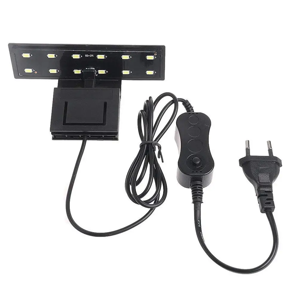 

LED Aquarium Light Plants Grow Light Aquatic Plant Lighting Clip-on Lamp for Fish Tank EU Plug