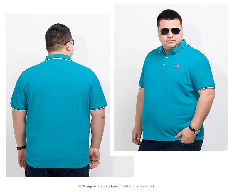 10XL 8XL 6XL 5XL 4XL Для мужчин Мужские поло Вышивка рубашка Рубашка с короткими рукавами