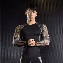 Mens Fitness Long Sleeves Rashguard T Shirt Men Bodybuilding Skin Tight Thermal Compression Shirts MMA Crossfit Clothing brand Mens Fitness Long Sleeves Rashguard T Shirt Men Bodybuilding Skin Tight Thermal Compression Shirts MMA Crossfit Clothing brand