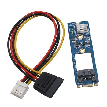 

M.2 NGFF to SATA III SSD 7 Pin NGFF Power Adapter Converter Board Card PCB 4pin