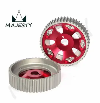 

Adjustable Cam Gears Pulley KIT Alloy Timing Gear FOR TOYOTA Supra 1JZ 2JZ CAM PULLEY PULLYS GEARS 2PCS RED