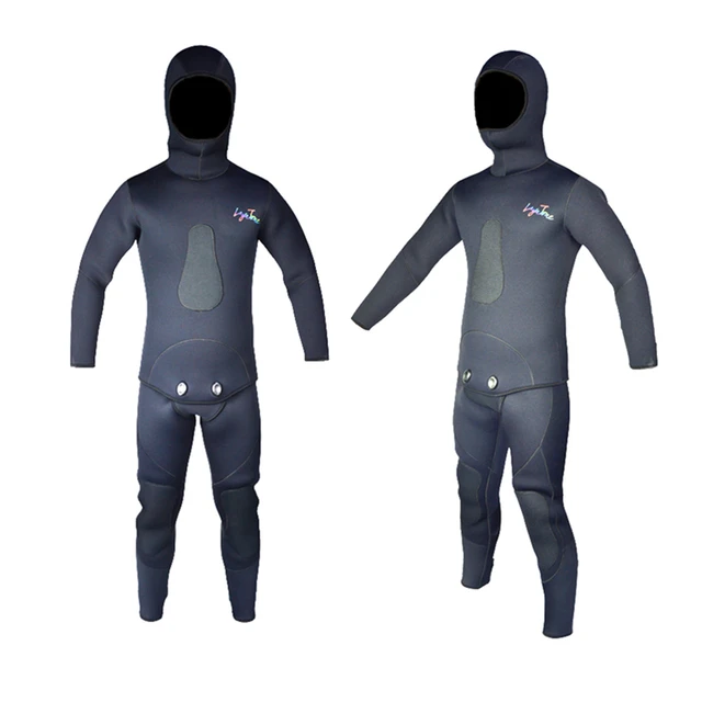 Cheap Top Quality Layatone Mens 7mm Rubber Neoprene Wetsuit for Spearfishing Bands with Long Pants Sleeves WS-100-7