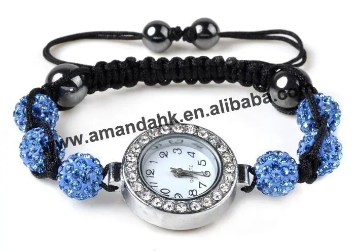 500 шт./лот ювелирные изделия Shamballa оптовая продажа наручные часы браслет из