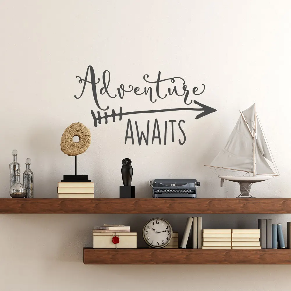 travel theme adventure awaits vinyl wall decal home decoration quotes kids bedroom decor wall sticker art - Travel Home Decor travel theme adventure awaits vinyl wall decal home decoration quotes kids bedroom decor wall sticker art - Travel Home Decor