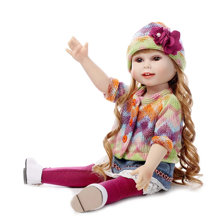 Американский принцесса 18 "45 см девочка кукла с зимняя одежда обувь шляпа дети играют дома игрушки подарок на день рождения