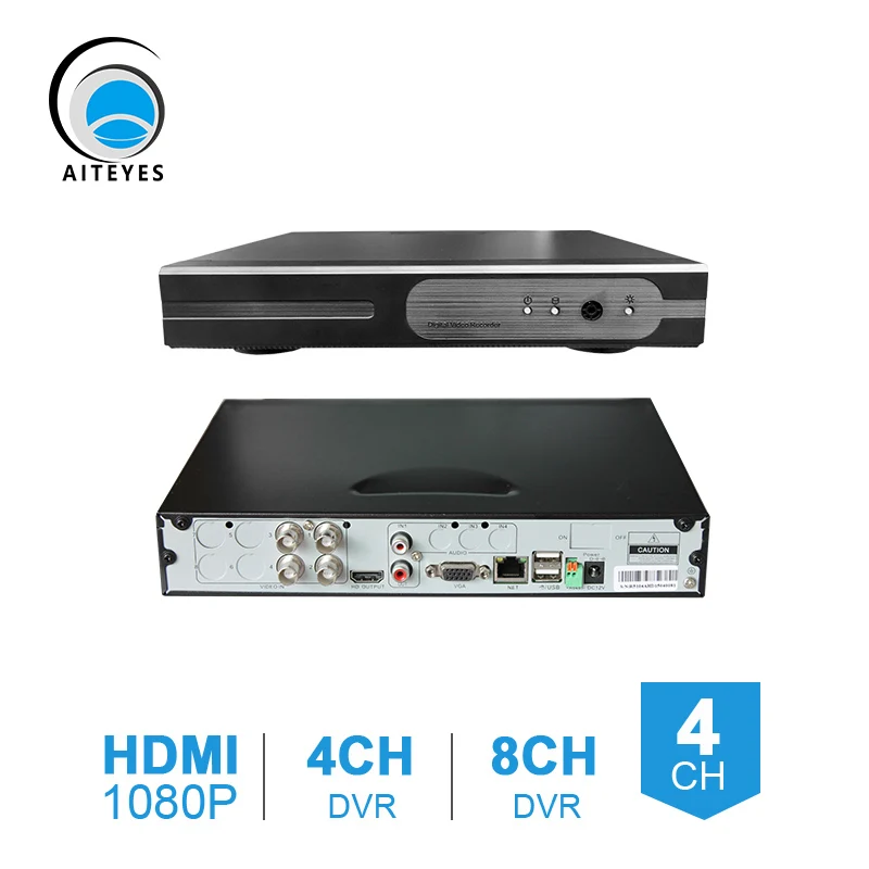  AIteyes 4CH 8Channel DVR Recorder 960H H.264 HDMI CCTV Digital Video Recorder Home Security DVR For Analog Camera 