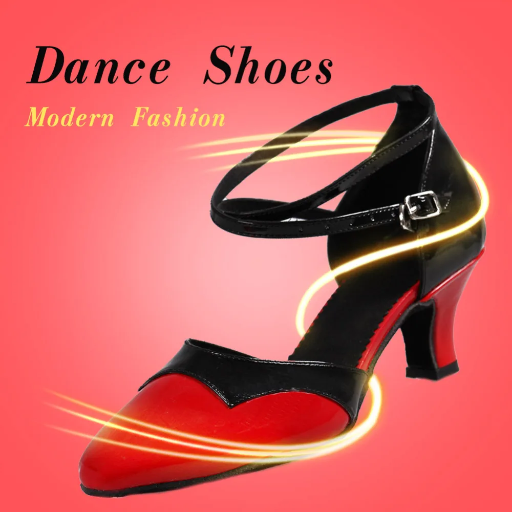 Элегантные женские Современные бальные туфли для латинских танцев; обувь для девочек; Samba Tango; вечерние сандалии на квадратном каблуке 5 см