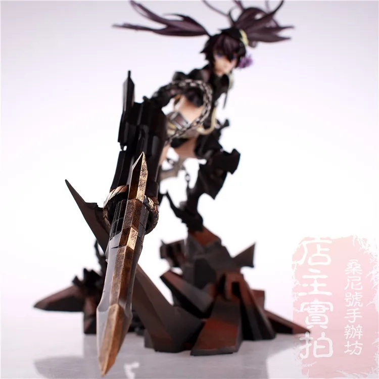 Горячая игра Аниме Insane Black Rock Shooter 1/8 масштаб огромный 40 см фигурка