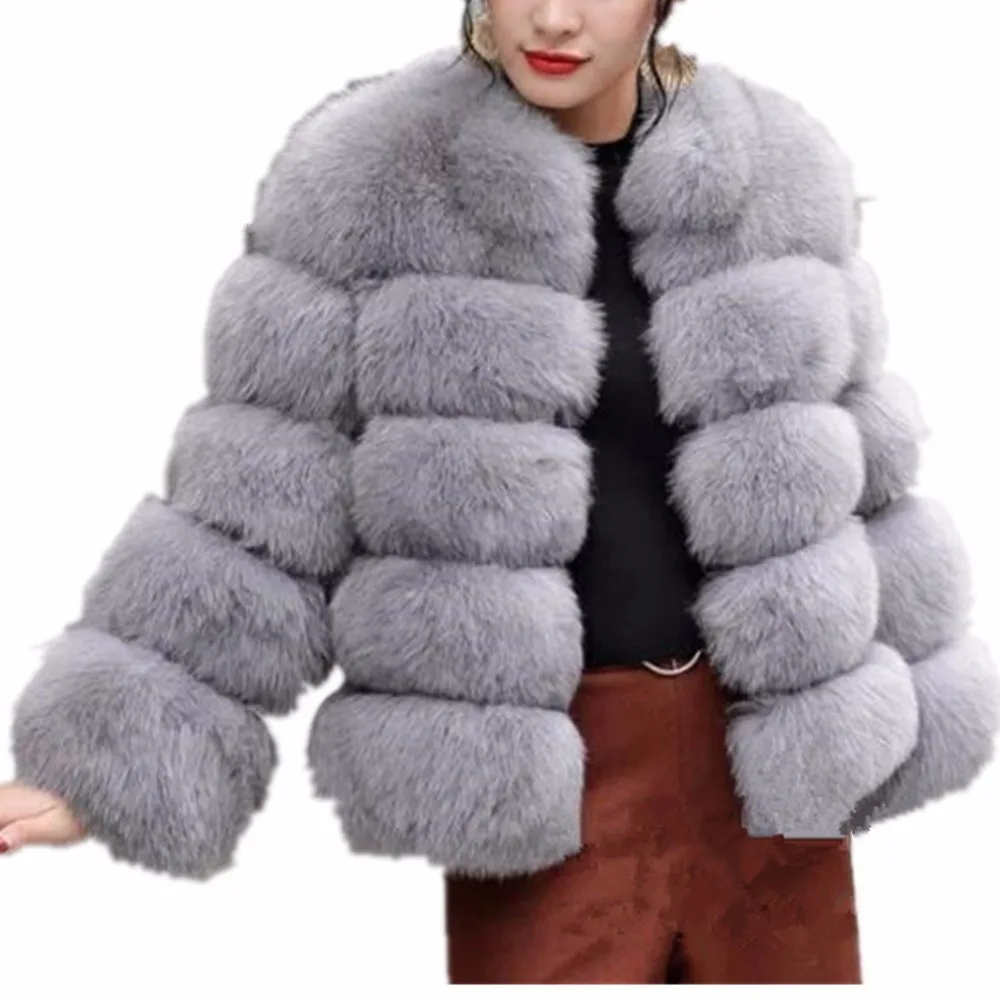 Lisa Colly, новинка, модное пушистое пальто из искусственного меха, женская меховая куртка, искусственный мех, зимняя куртка, верхняя одежда, вечерние пальто из лисьего меха, пальто
