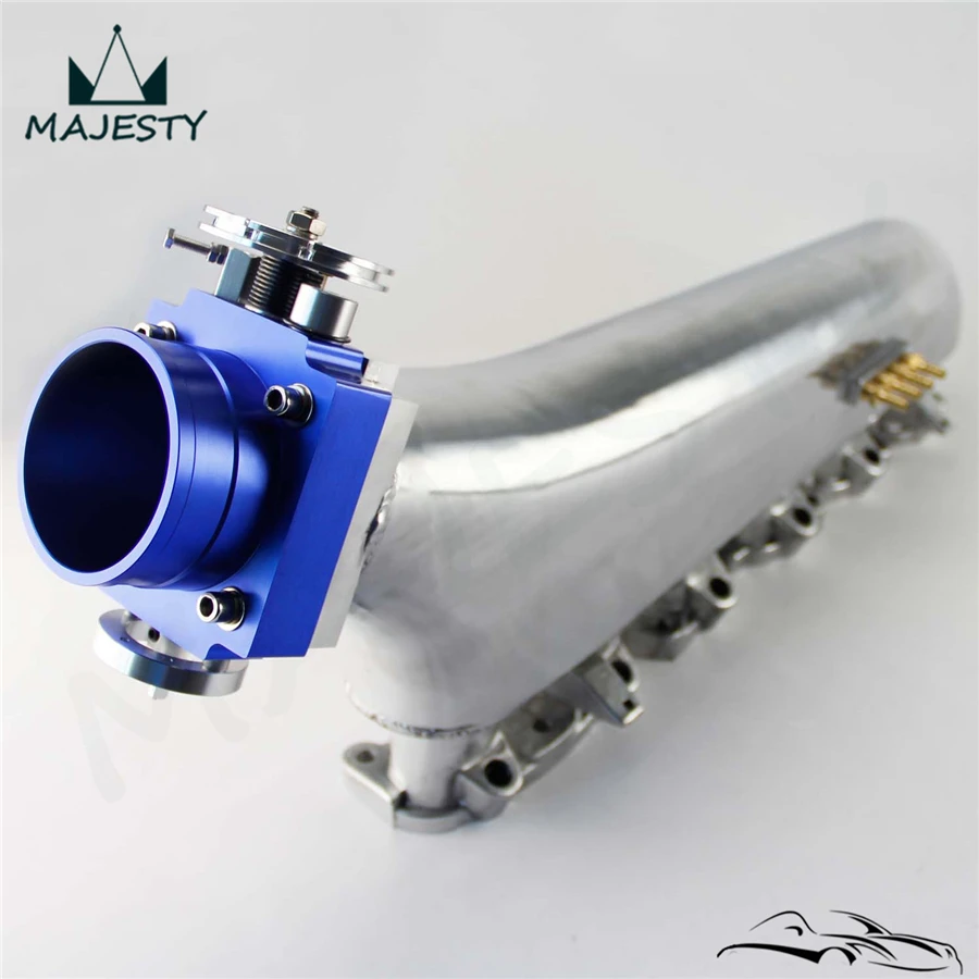Polished Air Intake Manifold +80mm Throttle Body For Nissan Prtrol 4.8L