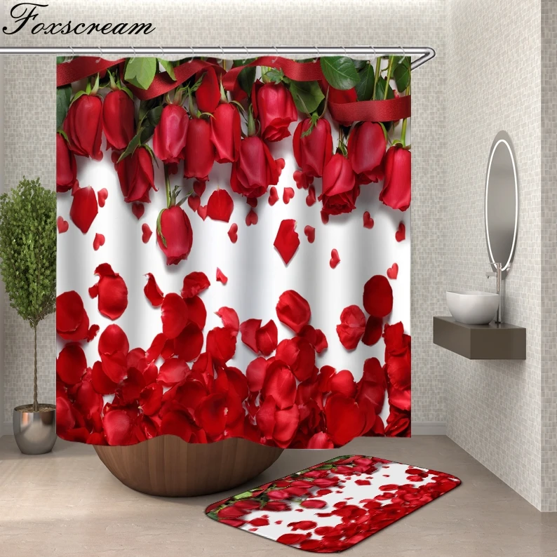 Шторка для ванной озон. Штора для ванной. Красная штора для ванной. Шторка для ванной красная. Штора для ванной цветы.