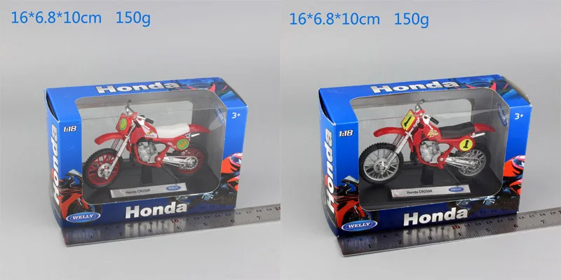 1:18 мини welly honda cr250r CR мотоцикл для мотокросса из металла Diecasts& Toy Vehicles масштабная модель велосипеда эндуро dirt toy car kid