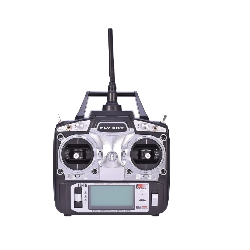 Flysky FS T6 6ch 2 4g с ЖК экраном RC передатчик + R6B приемник для самолета Heli