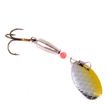 HOT PRICE ❤️ 1pcs 6cm 4g Rotating Spinner Spoon Fishing Lure Metal Sequins Bait Wobbler Pesca Fishing Tackle for Bass Trout Perch Pike - discount item 19% OFF Sports & Entertainment