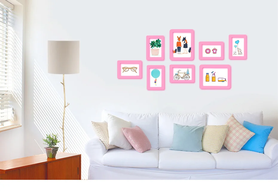930 Magnetic Picture Frames Fridge Magnet Photo Frame Colorful Photo frames for Photos Home Room Wall Decor with EVA Surface_01