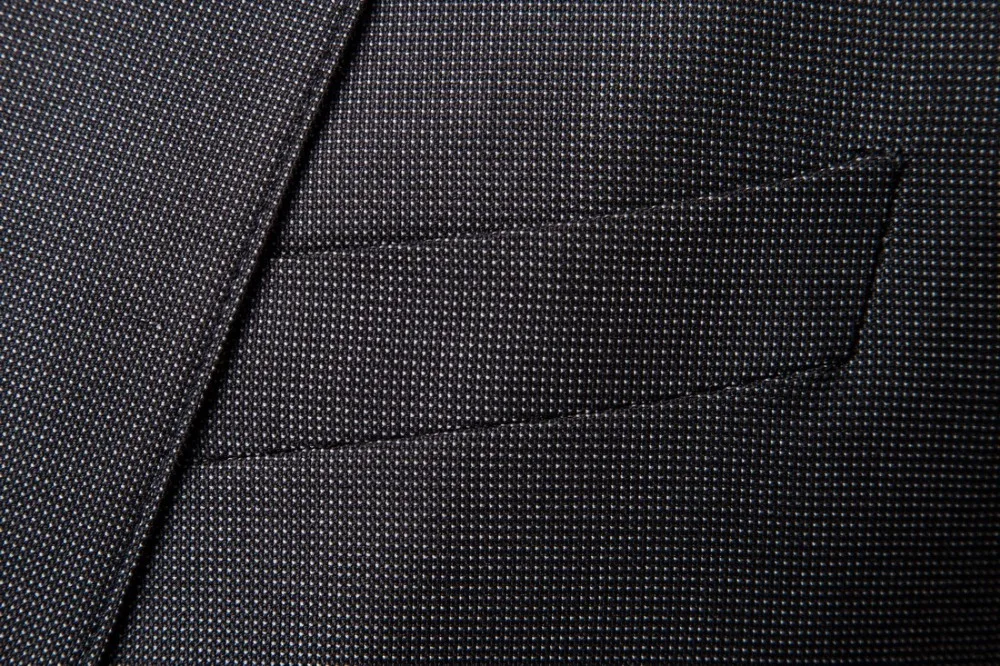 2018 Новое поступление платье костюм (куртка + брюки) Для мужчин одной кнопки Для мужчин s Бизнес серый костюмы Slim Fit Свадебные Жених мужской